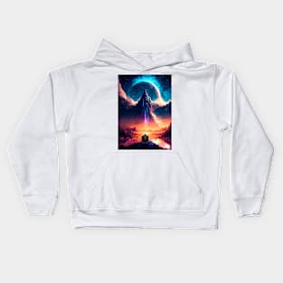 Cosmic Chaos: Magical Landscapes Kids Hoodie